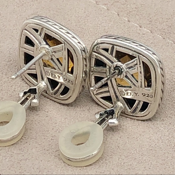 DAVID YURMAN Citrine Albion Stud Earrings AUTHENTIC - Picture 10 of 11